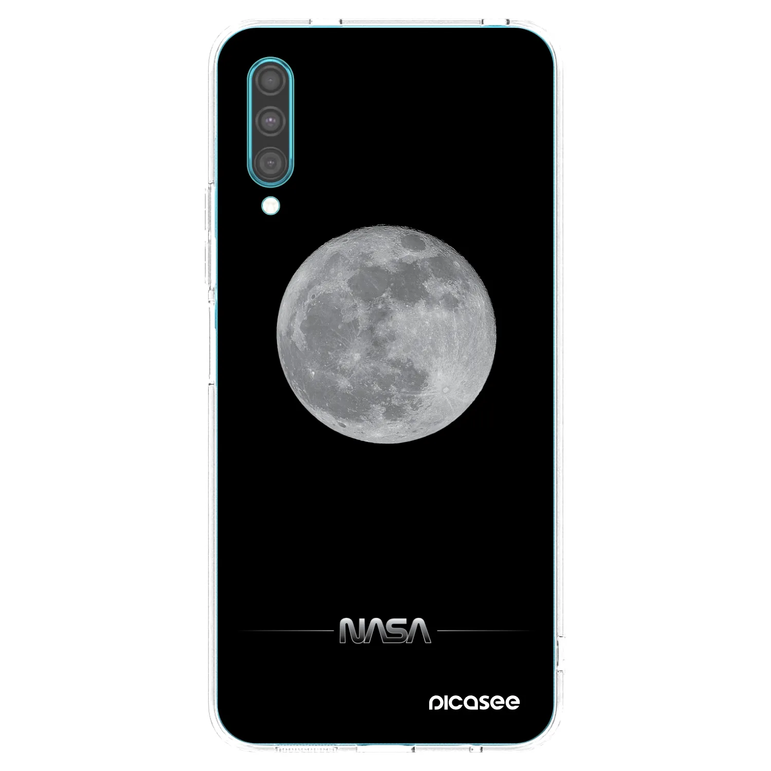 Picasee silikonový průhledný obal pro Samsung Galaxy A30s A307F - Moon Minimal