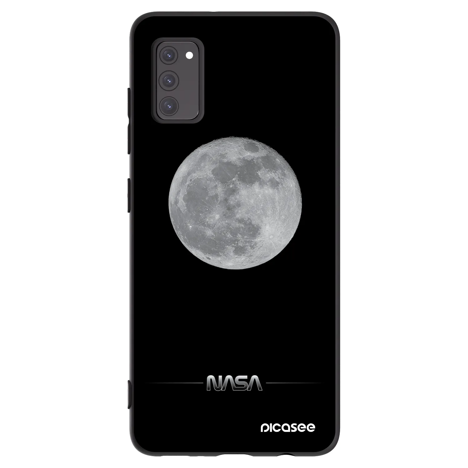 Picasee silikonový černý obal pro Samsung Galaxy A41 A415F - Moon Minimal