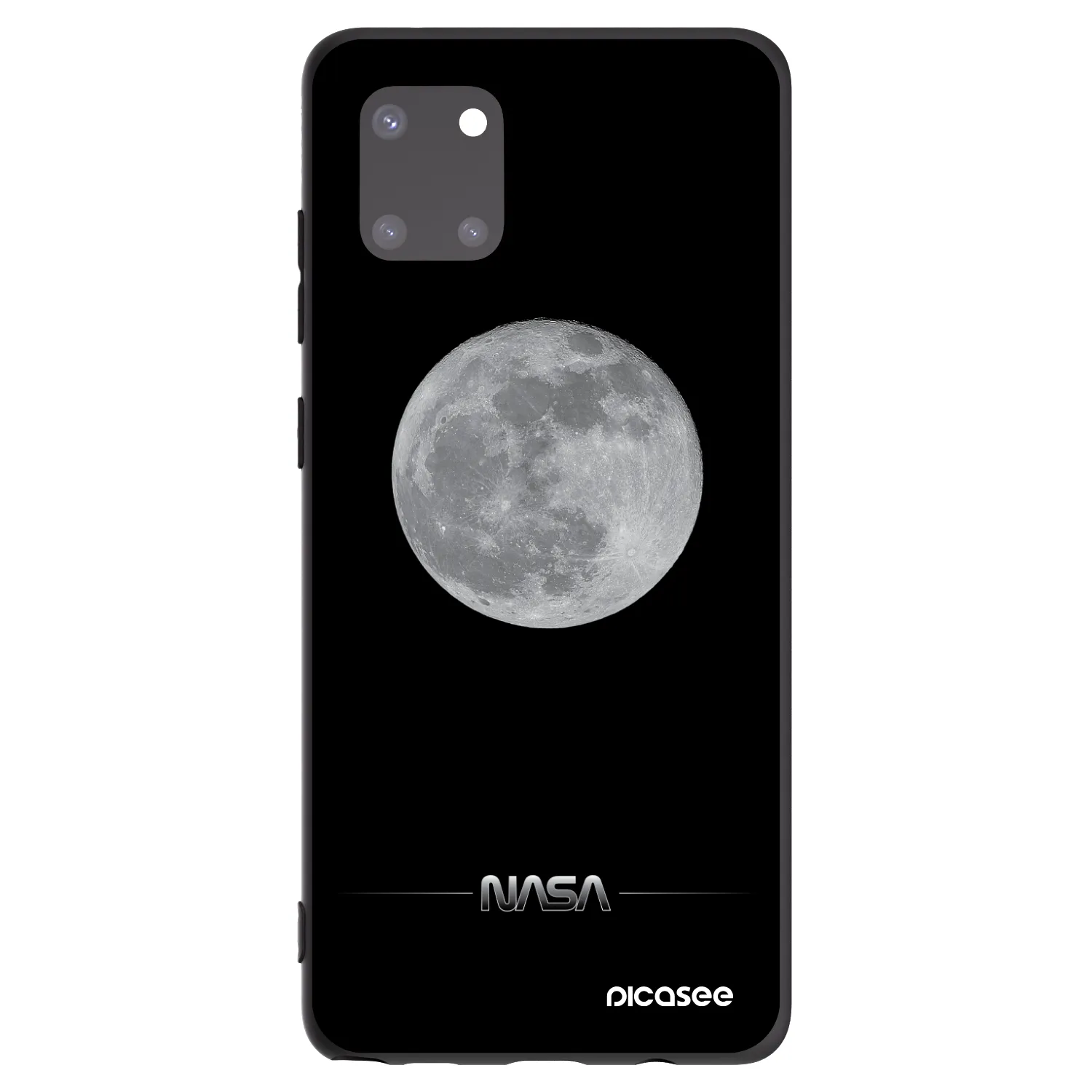 Picasee silikonový černý obal pro Samsung Galaxy Note 10 Lite N770F - Moon Minimal