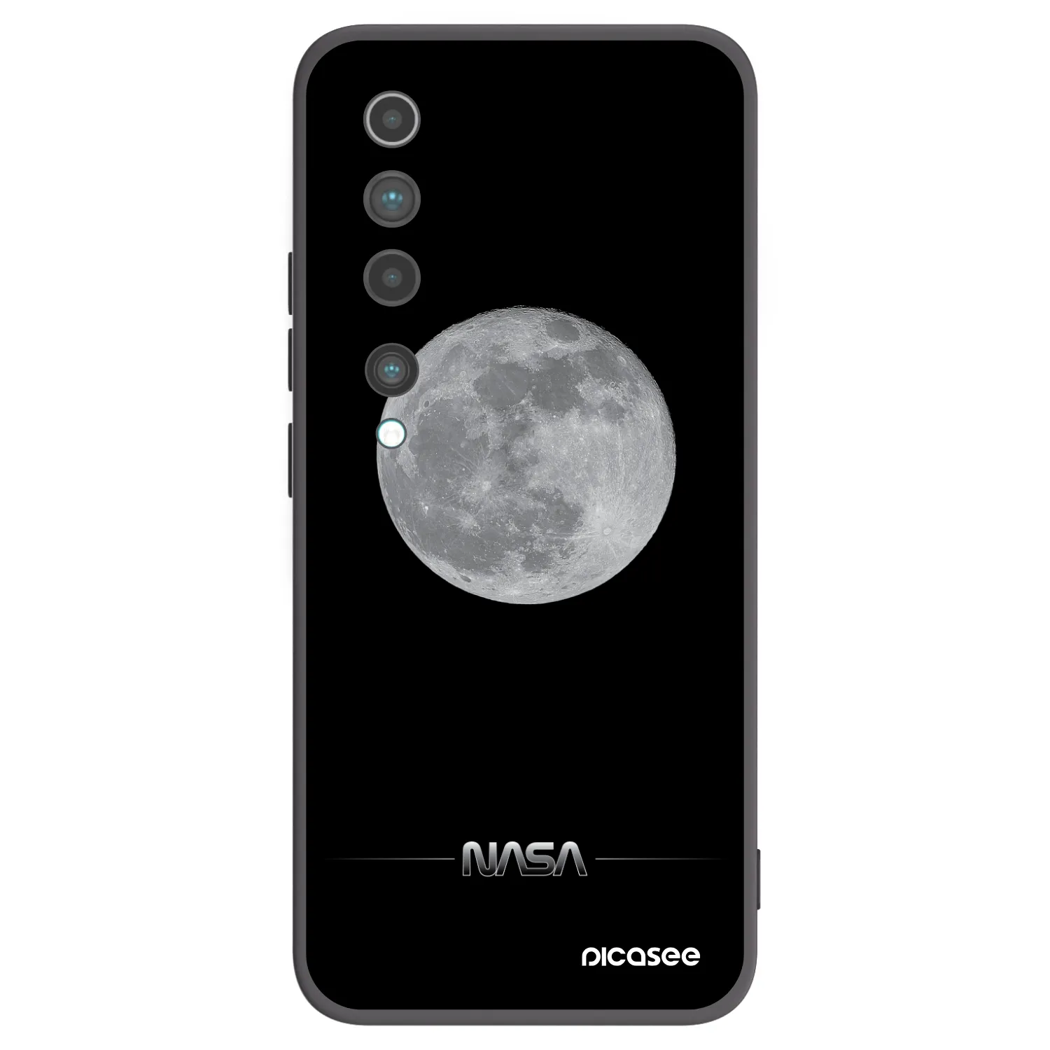 Picasee silikonový černý obal pro Xiaomi Mi 10 - Moon Minimal