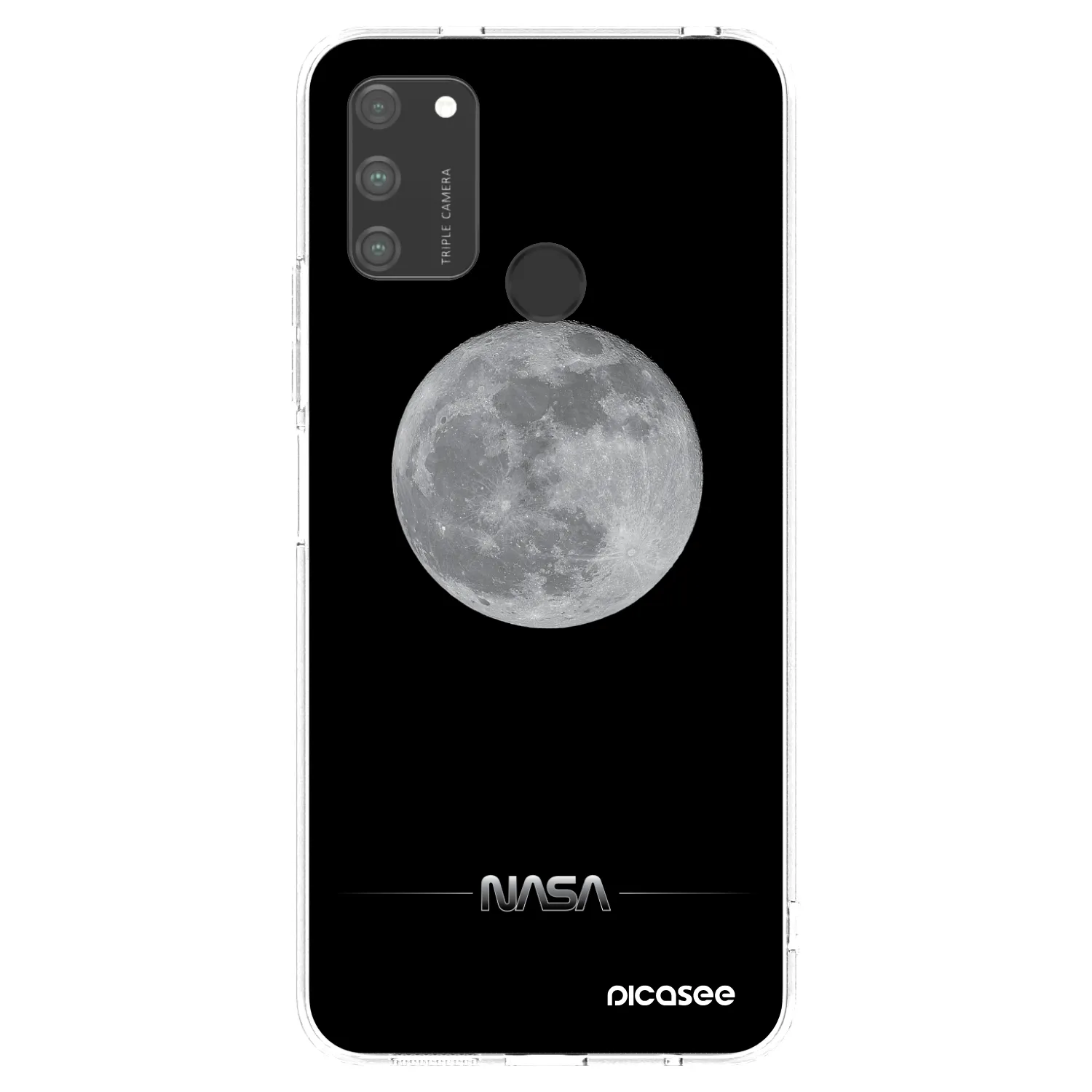 Picasee silikonový průhledný obal pro Honor 9A - Moon Minimal