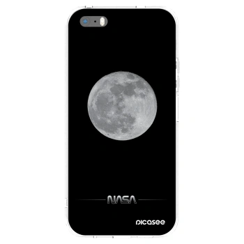 Picasee silikonový průhledný obal pro Apple iPhone 5/5S/SE - Moon Minimal