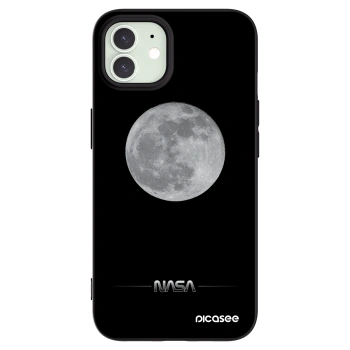 Picasee silikonový černý obal pro Apple iPhone 12 - Moon Minimal