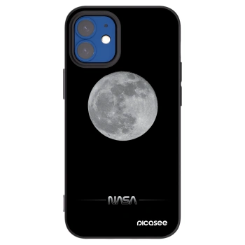 Picasee silikonový černý obal pro Apple iPhone 12 mini - Moon Minimal