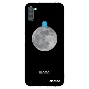 Picasee silikonový průhledný obal pro Samsung Galaxy M11 - Moon Minimal