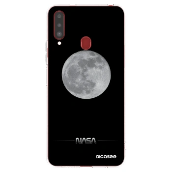 Picasee silikonový průhledný obal pro Samsung Galaxy A20s - Moon Minimal