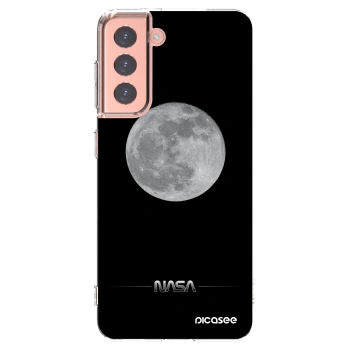 Picasee silikonový průhledný obal pro Samsung Galaxy S21 5G G991B - Moon Minimal