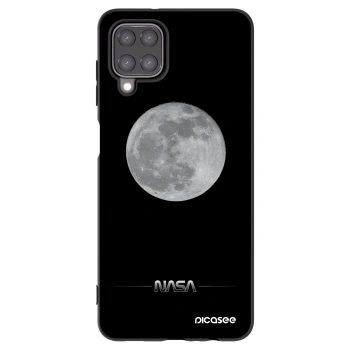 Picasee silikonový černý obal pro Samsung Galaxy A12 A125F - Moon Minimal