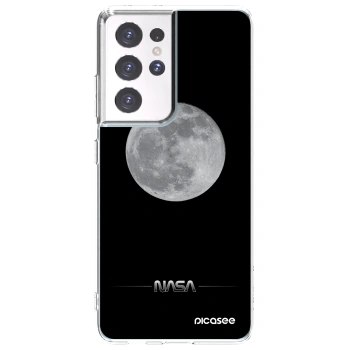 Picasee silikonový průhledný obal pro Samsung Galaxy S21 Ultra 5G G998B - Moon Minimal