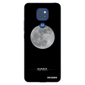 Picasee silikonový průhledný obal pro Motorola Moto G9 Play - Moon Minimal