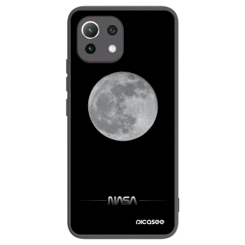 Picasee silikonový černý obal pro Xiaomi 11 Lite 5G NE - Moon Minimal
