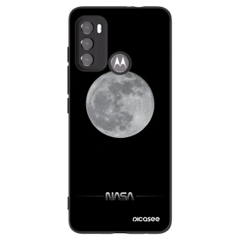 Picasee silikonový černý obal pro Motorola Moto G60 - Moon Minimal