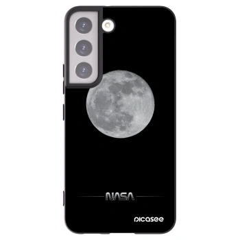 Picasee silikonový černý obal pro Samsung Galaxy S22 5G - Moon Minimal