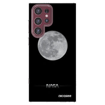 Picasee silikonový průhledný obal pro Samsung Galaxy S22 Ultra 5G - Moon Minimal
