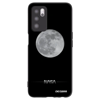 Picasee silikonový černý obal pro OPPO A16 - Moon Minimal