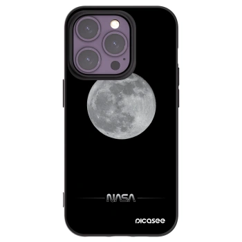 Picasee silikonový černý obal pro Apple iPhone 14 Pro - Moon Minimal