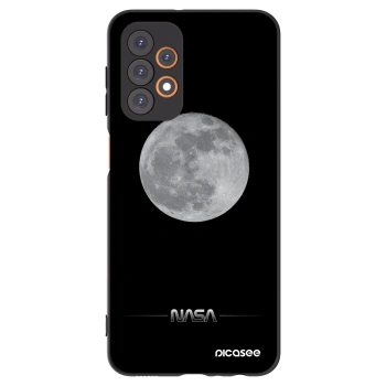 Picasee silikonový černý obal pro Samsung Galaxy A23 A236B 5G - Moon Minimal
