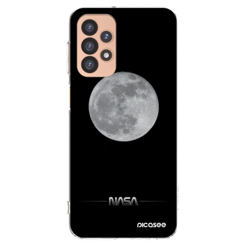 Picasee silikonový průhledný obal pro Samsung Galaxy A23 A236B 5G - Moon Minimal
