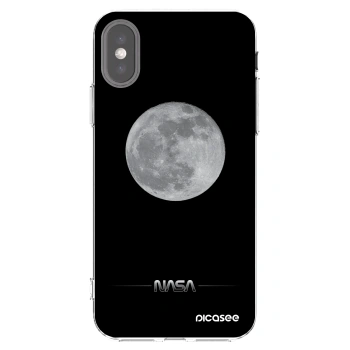 Picasee silikonový průhledný obal pro Apple iPhone X/XS - Moon Minimal