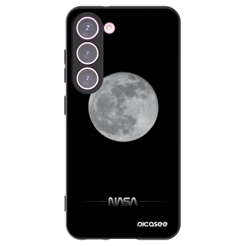 Picasee silikonový černý obal pro Samsung Galaxy S23 5G - Moon Minimal