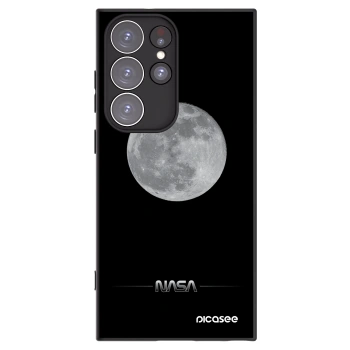 Picasee silikonový černý obal pro Samsung Galaxy S23 Ultra 5G - Moon Minimal