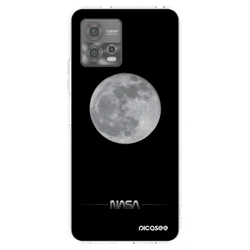 Picasee silikonový průhledný obal pro Motorola Moto G72 - Moon Minimal