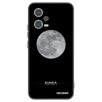 Picasee silikonový černý obal pro Xiaomi Redmi Note 12 5G - Moon Minimal