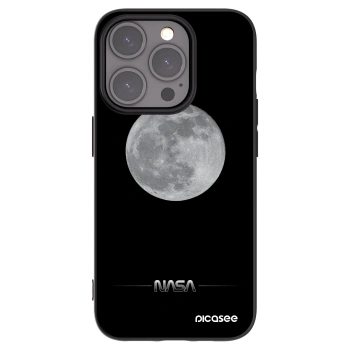 Picasee silikonový černý obal pro Apple iPhone 15 Pro - Moon Minimal