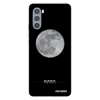 Picasee silikonový průhledný obal pro Motorola Moto G62 - Moon Minimal