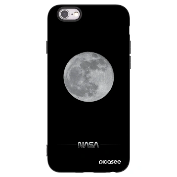 Picasee silikonový černý obal pro Apple iPhone 6/6S - Moon Minimal