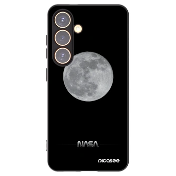 Picasee silikonový černý obal pro Samsung Galaxy S24 S921B 5G - Moon Minimal