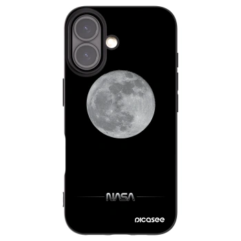 Picasee silikonový černý obal pro Apple iPhone 16 - Moon Minimal