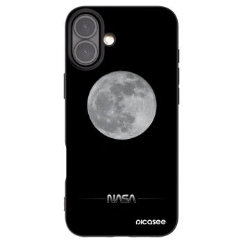 Picasee silikonový černý obal pro Apple iPhone 16 Plus - Moon Minimal