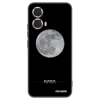 Picasee silikonový černý obal pro Motorola Moto G85 - Moon Minimal