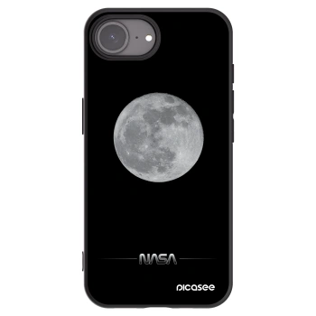 Picasee silikonový černý obal pro Apple iPhone 16e - Moon Minimal