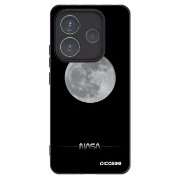 Picasee silikonový černý obal pro Xiaomi Redmi Note 14 5G - Moon Minimal