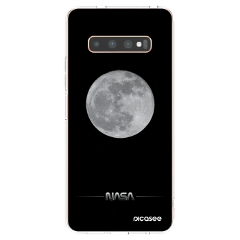 Picasee silikonový průhledný obal pro Samsung Galaxy S10 Plus G975 - Moon Minimal