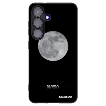 Picasee silikonový černý obal pro Samsung Galaxy S25 5G - Moon Minimal