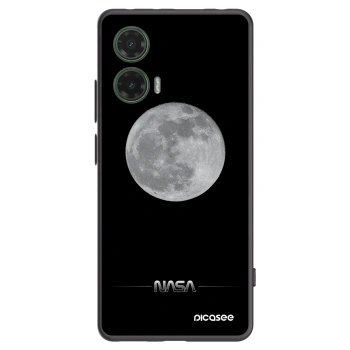 Picasee silikonový černý obal pro Motorola Moto G35 5G - Moon Minimal