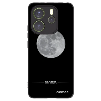 Picasee silikonový černý obal pro Xiaomi Redmi Note 14 4G - Moon Minimal