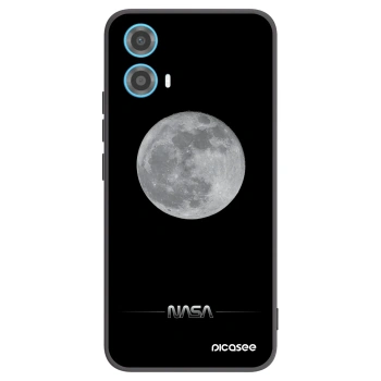 Picasee silikonový černý obal pro Motorola Moto G34 5G - Moon Minimal