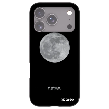 Picasee silikonový černý obal pro Apple iPhone 17 Pro - Moon Minimal