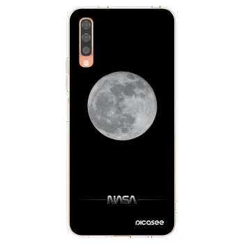 Picasee silikonový průhledný obal pro Samsung Galaxy A70 A705F - Moon Minimal