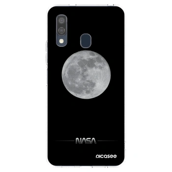 Picasee silikonový průhledný obal pro Samsung Galaxy A40 A405F - Moon Minimal