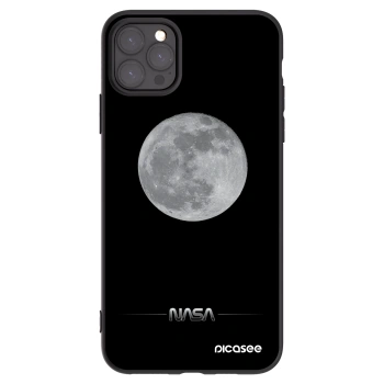Picasee silikonový černý obal pro Apple iPhone 11 Pro Max - Moon Minimal