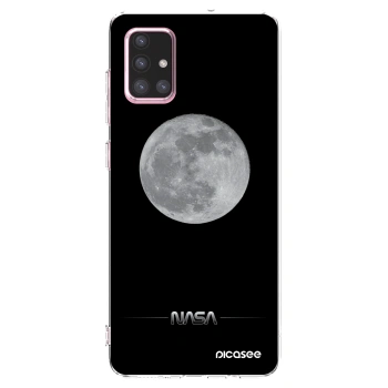 Picasee silikonový průhledný obal pro Samsung Galaxy A71 A715F - Moon Minimal