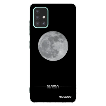 Picasee silikonový průhledný obal pro Samsung Galaxy A51 A515F - Moon Minimal