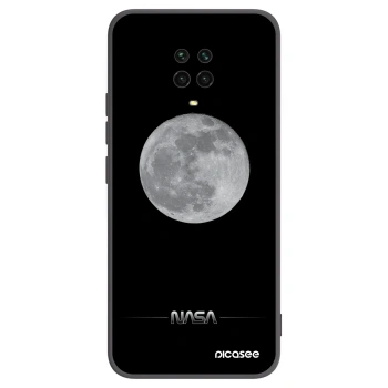 Picasee silikonový černý obal pro Xiaomi Redmi Note 9 Pro - Moon Minimal
