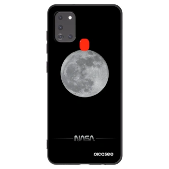 Picasee silikonový černý obal pro Samsung Galaxy A21s - Moon Minimal
