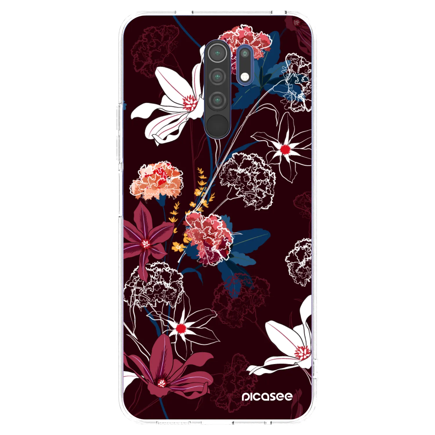 Picasee silikonový průhledný obal pro Xiaomi Redmi 9 - Dark Meadow